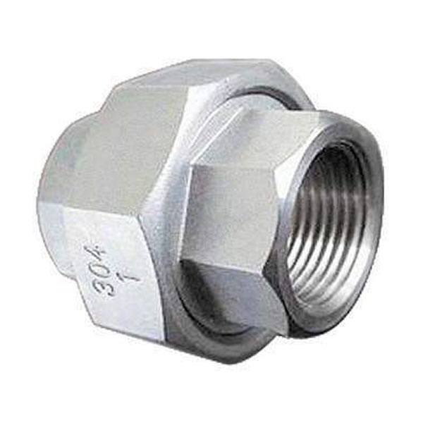 Stainless Steel Pipe Fitting SS304 BSPT NPT Thread Screw Union 1 4inch