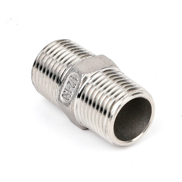 Stainless Steel Pipe Fitting Thread Screw Hex Nipple China